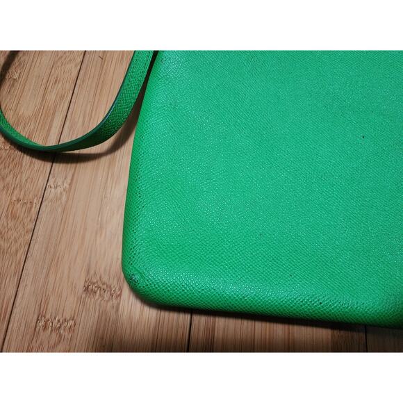 COACH Green Pebbled Leather Crossbody North South Swing Pack Skinny Bag 52348 - Picture 12 of 16